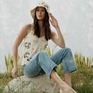 THE ODELLS Women’s Annis Embroidered Cami Bohemian Anthropologie Size Large